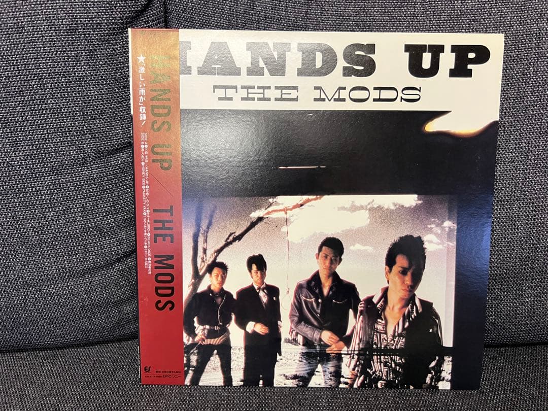THE MODS HANDS UP 28-3H-106 帯付 LP邦楽レコード