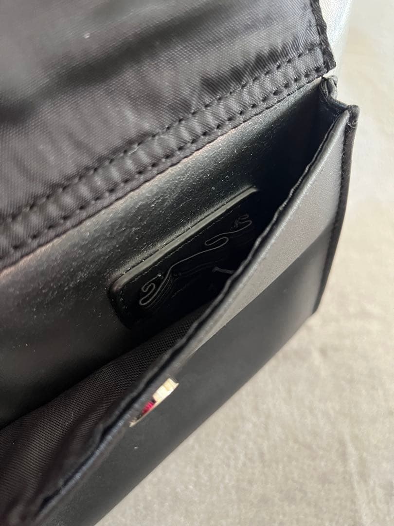 新品　LANVIN SPORT ボディバッグ ブラック・シルバー　ゴルフ