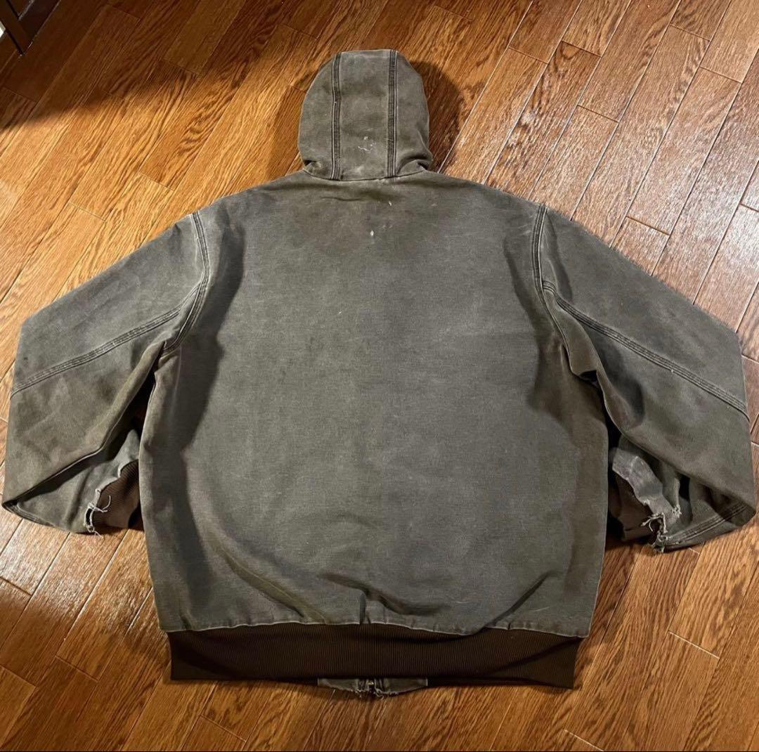 s*n様 Carhartt フード付きジャンパー グレー