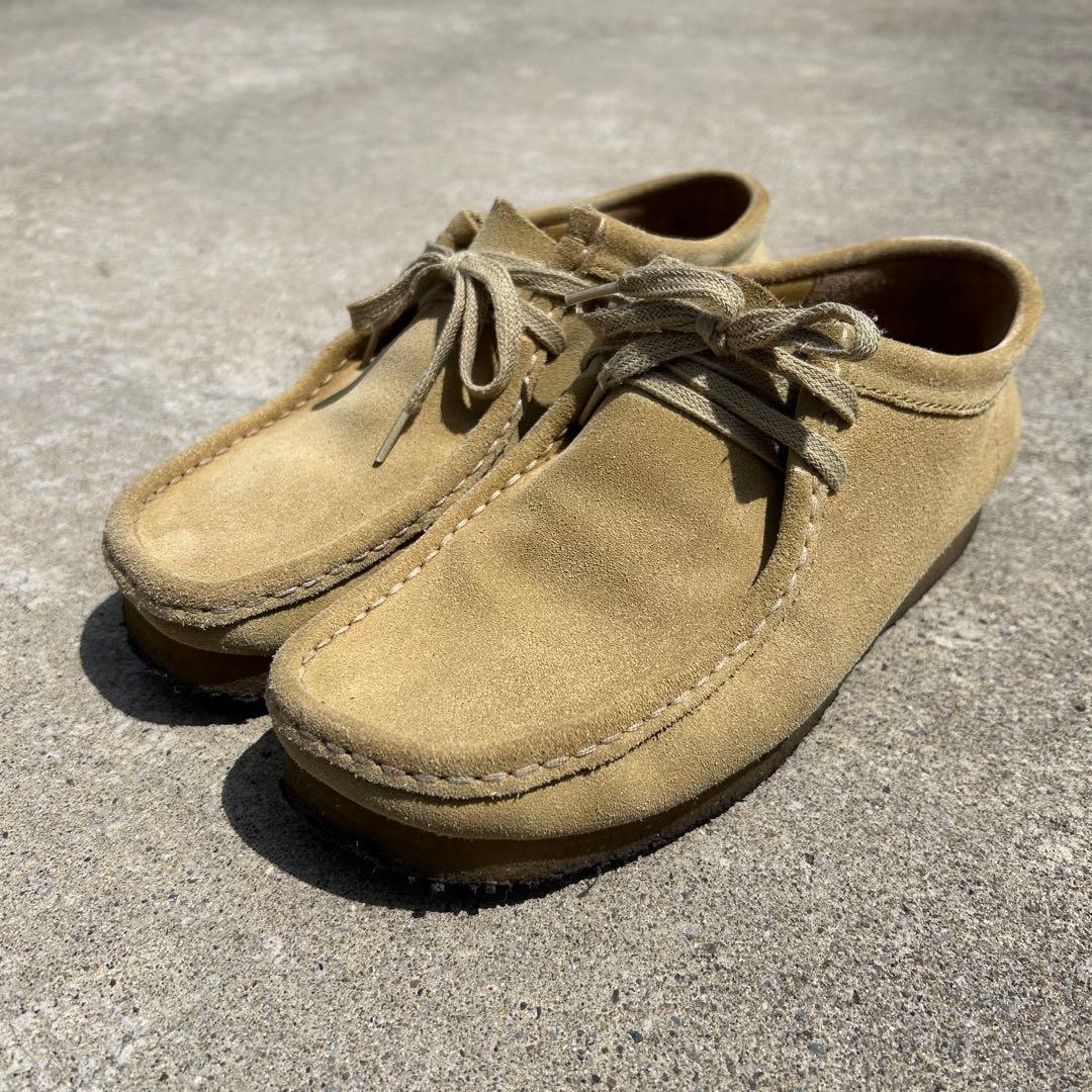 used Clarks natural color Wallabies ワラビー