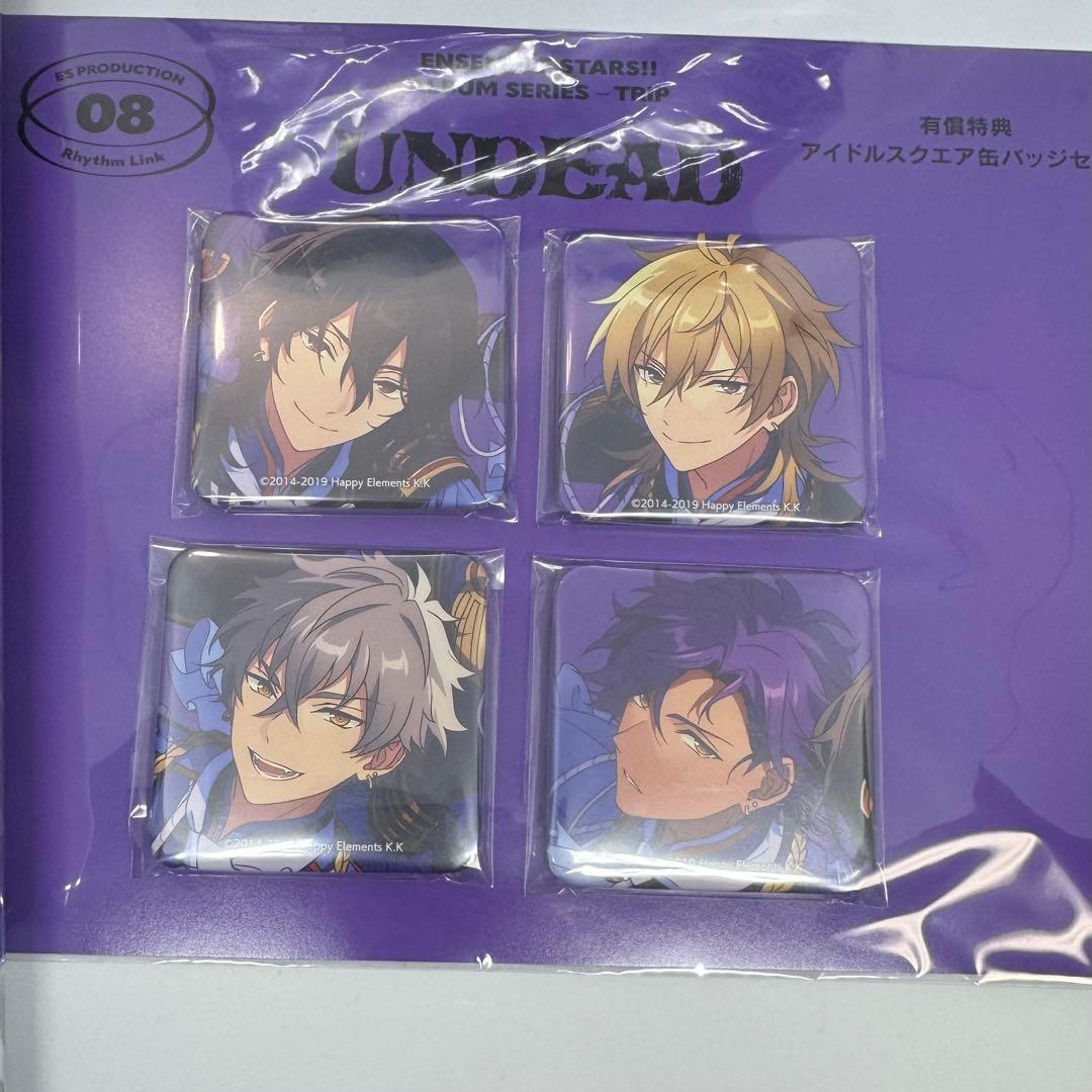 UNDEAD アルバム アニメイト特典 TRIP　初回限定盤 スクエア缶バッジ