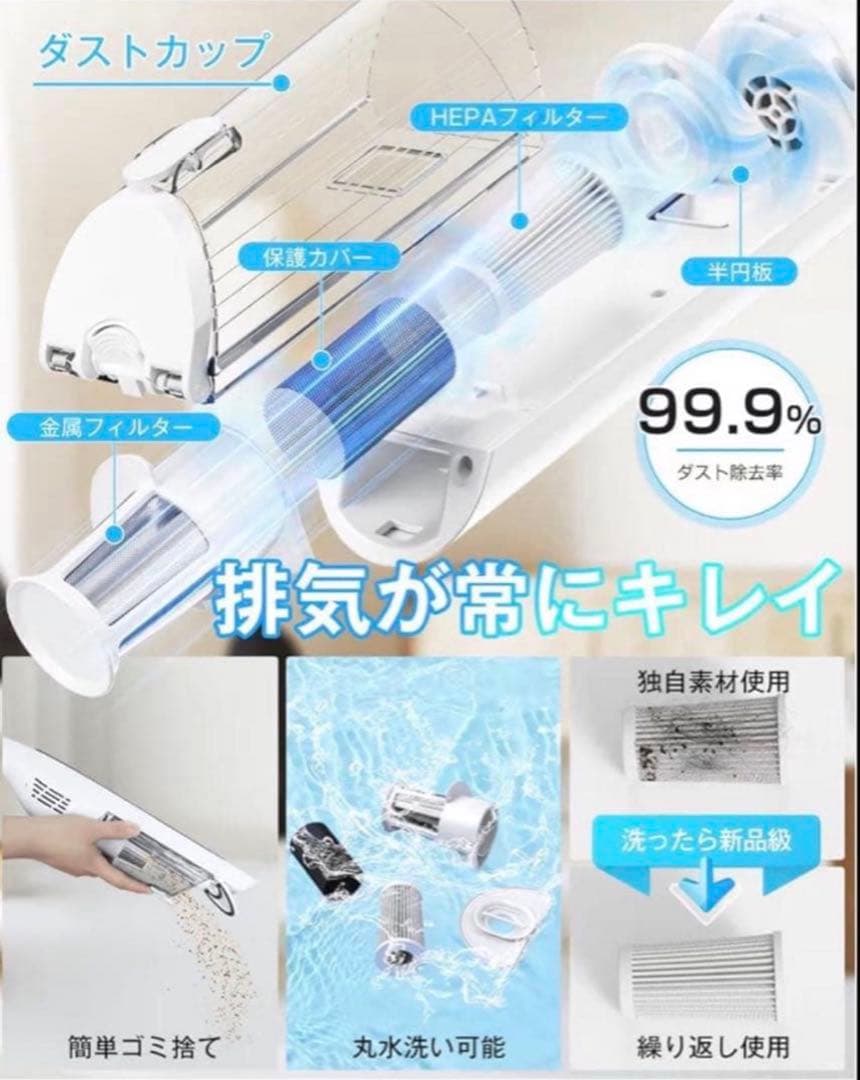 2026新登場‼️コードレス掃除機 超強力吸引 自立式 LED 超軽量 サイクロン
