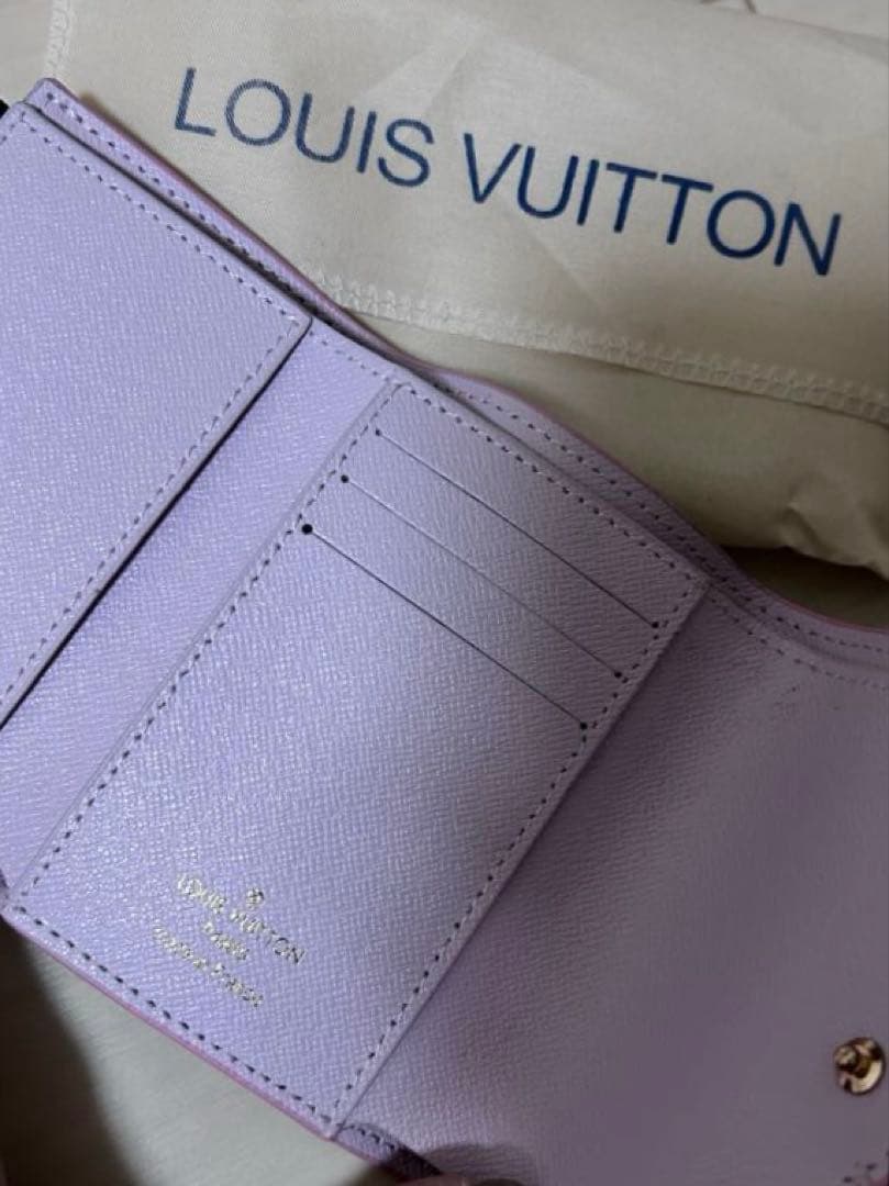 LOUIS VUITTON 三つ折り財布 パープル 海外ノベルティ品
