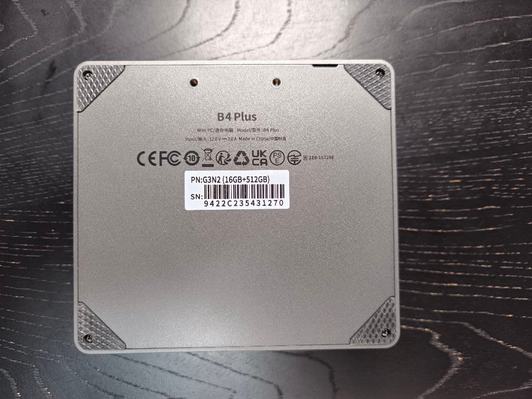 BMAX B4 Plus N100 16GB/512GB ミニPC