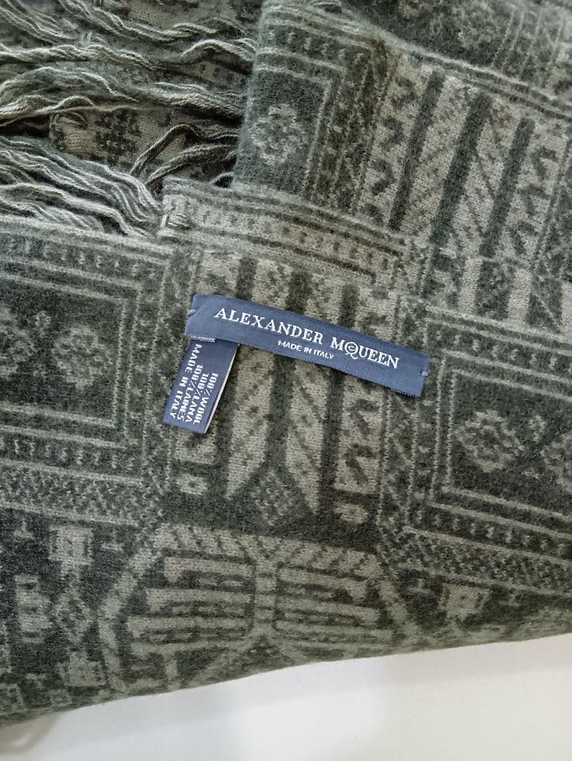 ALEXANDER McQUEEN／幾何学模様 ストール