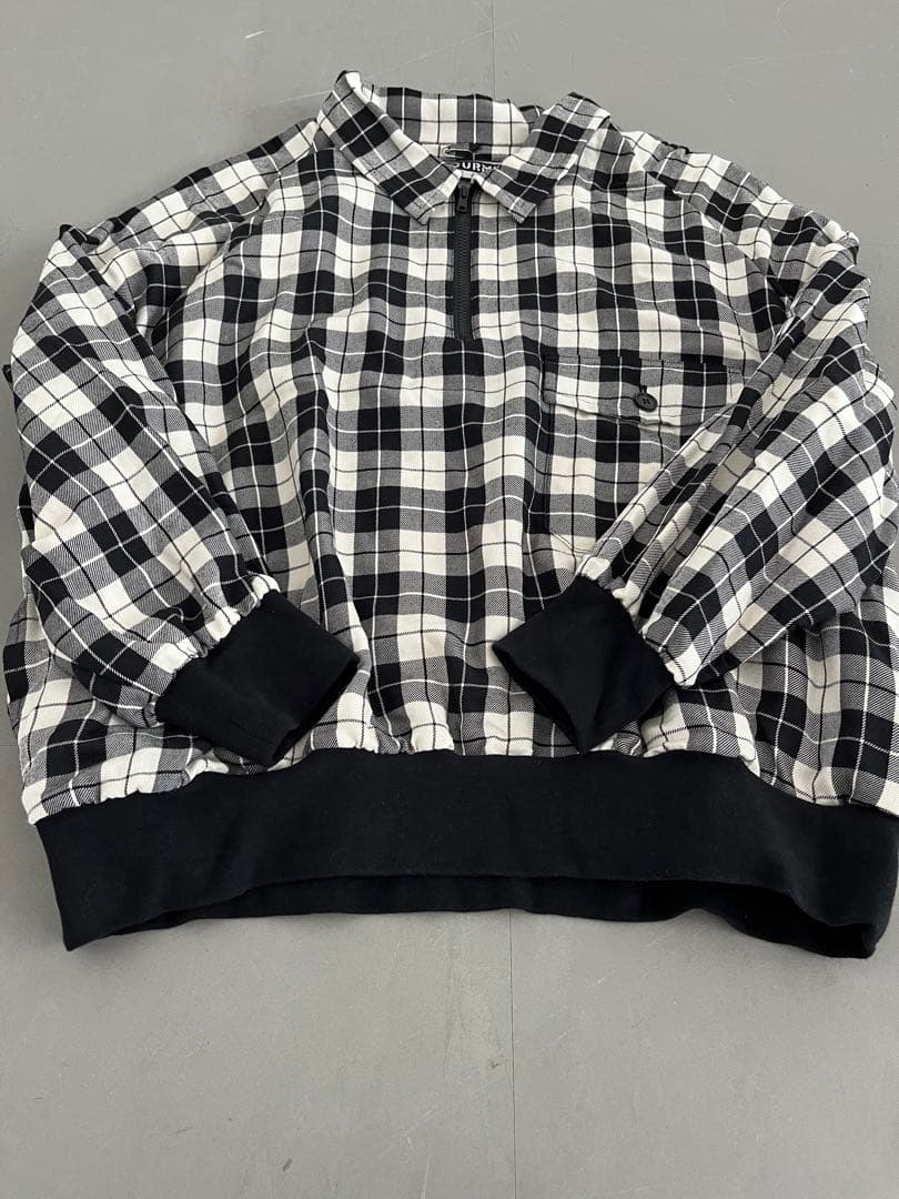 gourmet Jeansグルメジーンズ 日本製 ハーフジップ チェック柄