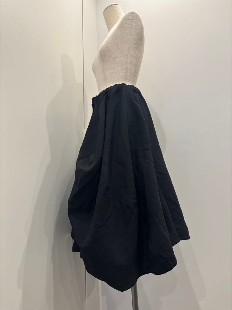 ［14AW］コムデギャルソン　ポリエステル縮絨バルーンスカート