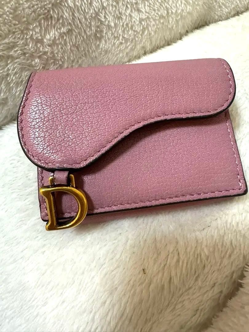 ディオール レザー サドル 三つ折り財布