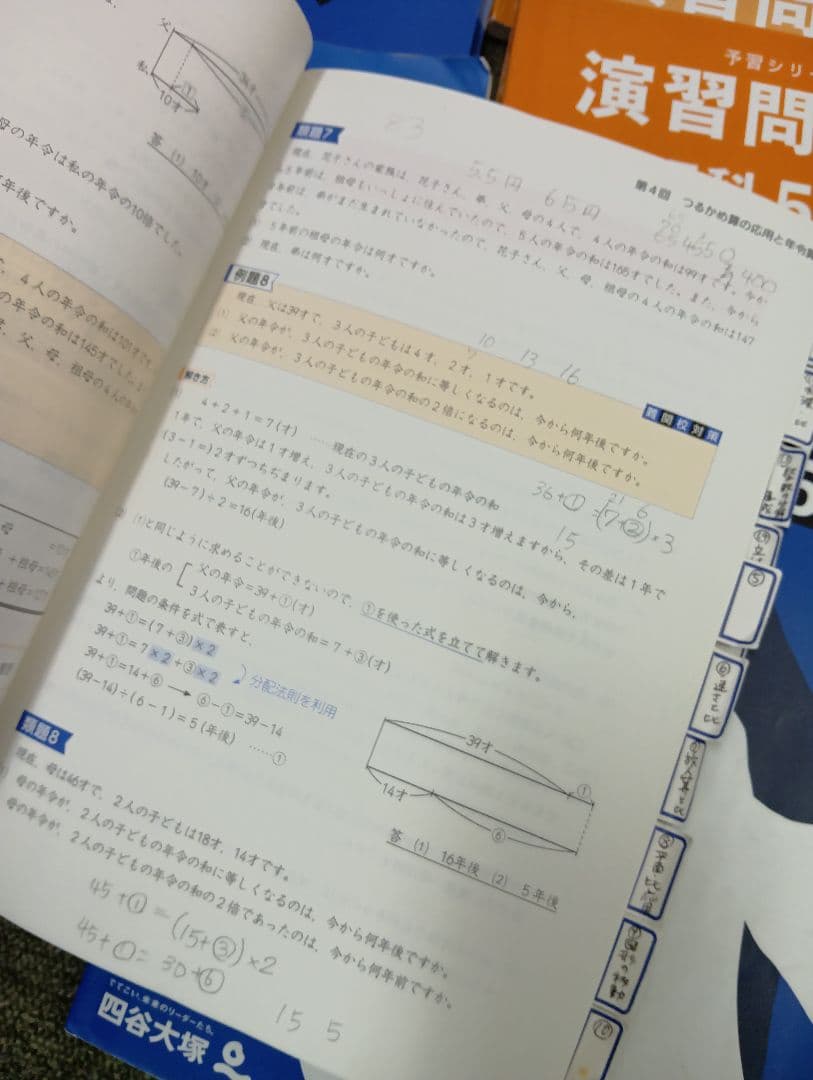 四谷大塚５年予習シリーズ国算理社/演習/漢字他　２０２３年度版　中古