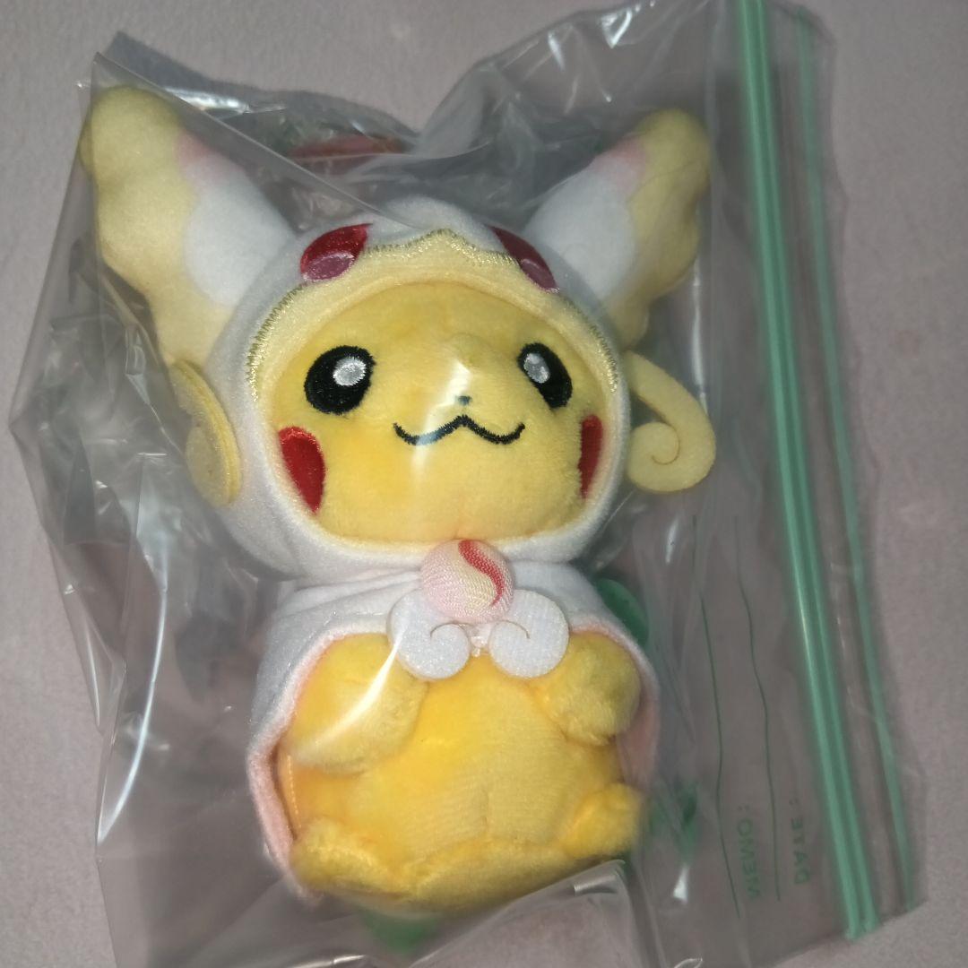 メガタブンネポンチョを着たピカチュウ ぬいぐるみマスコット ポケモンセンター