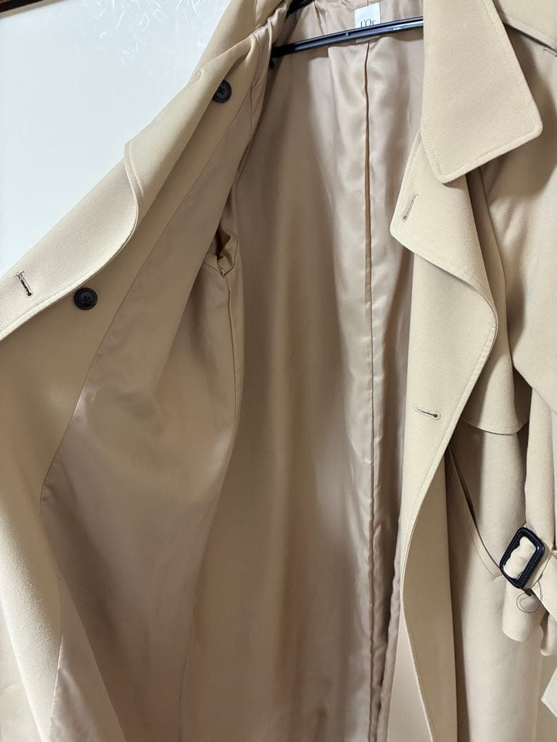 L'Or(ロル)トレンチコート／stand collar long coat
