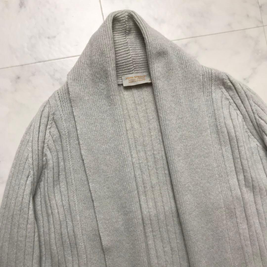 美品　JOHN SMEDLEY インペリアルカシミヤ　ロングカーディガン