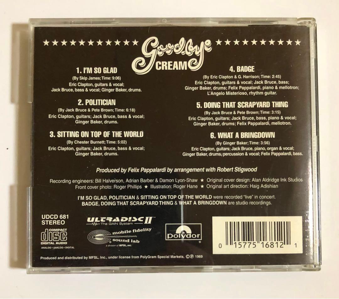 【希少モービルフィデリティー盤CD】クリーム　グッバイ・クリーム