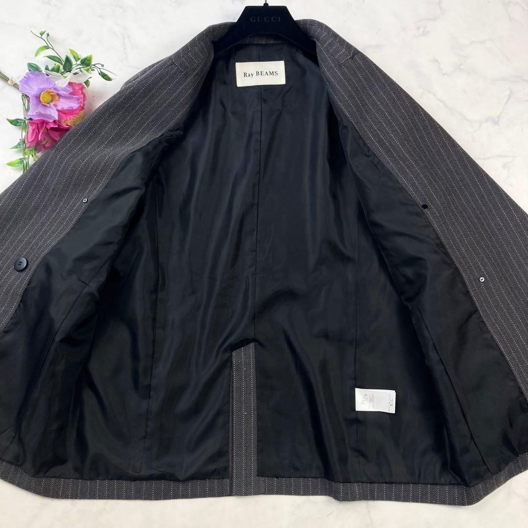 24AW Ray BEAMS シャークスキン ダブルジャケット 0サイズ