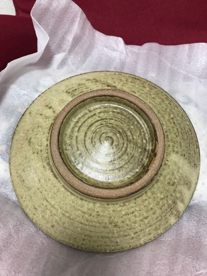 工房十鶴　やちむん　平皿　クルマ