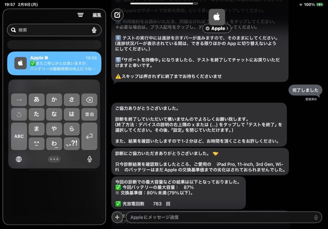 ジャンク iPad Pro 11 第3世代 128GB Wi-Fi 液晶漏れ
