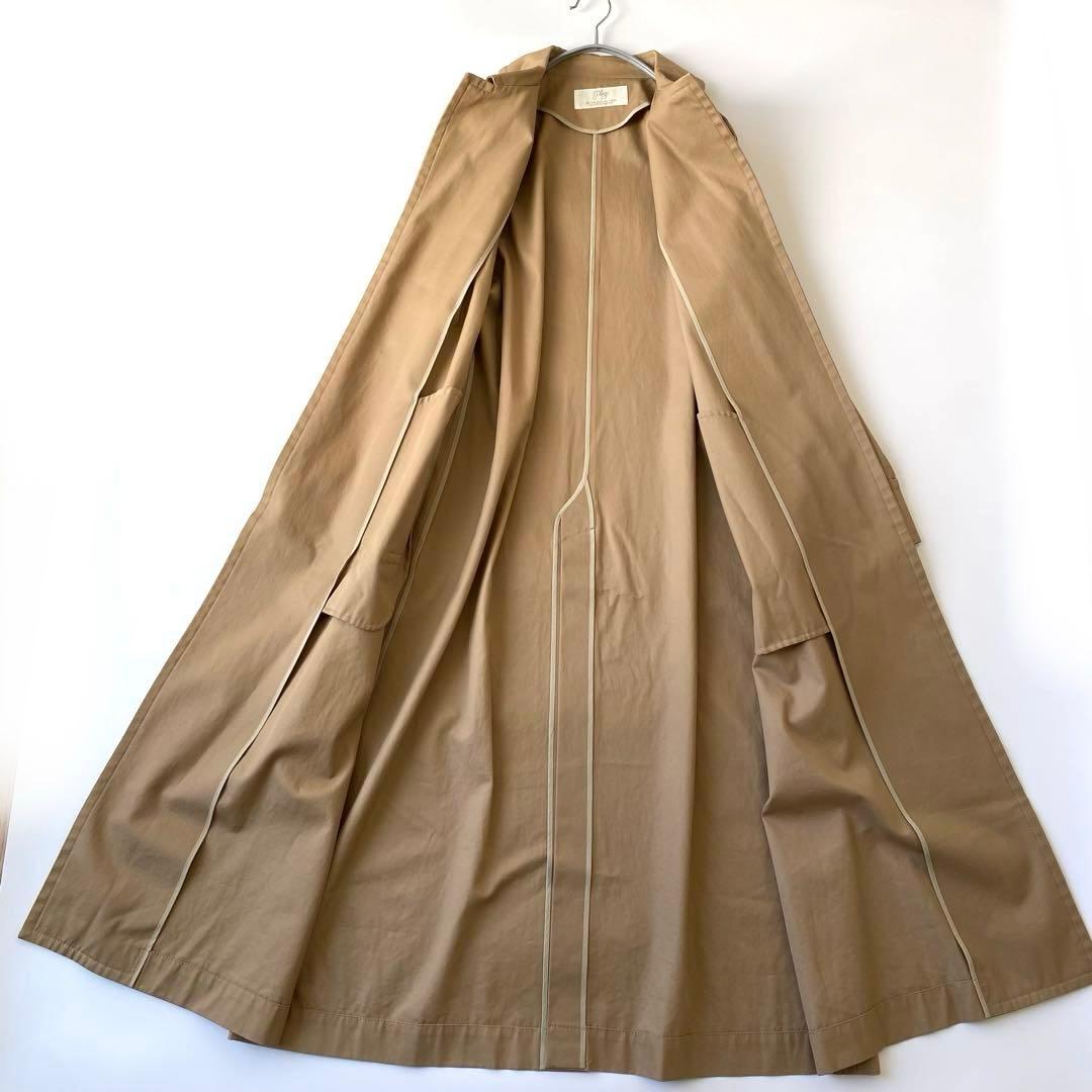 リンゴPlage✨定価4万円　ステンカラーコート　ロングコート　トレンチ