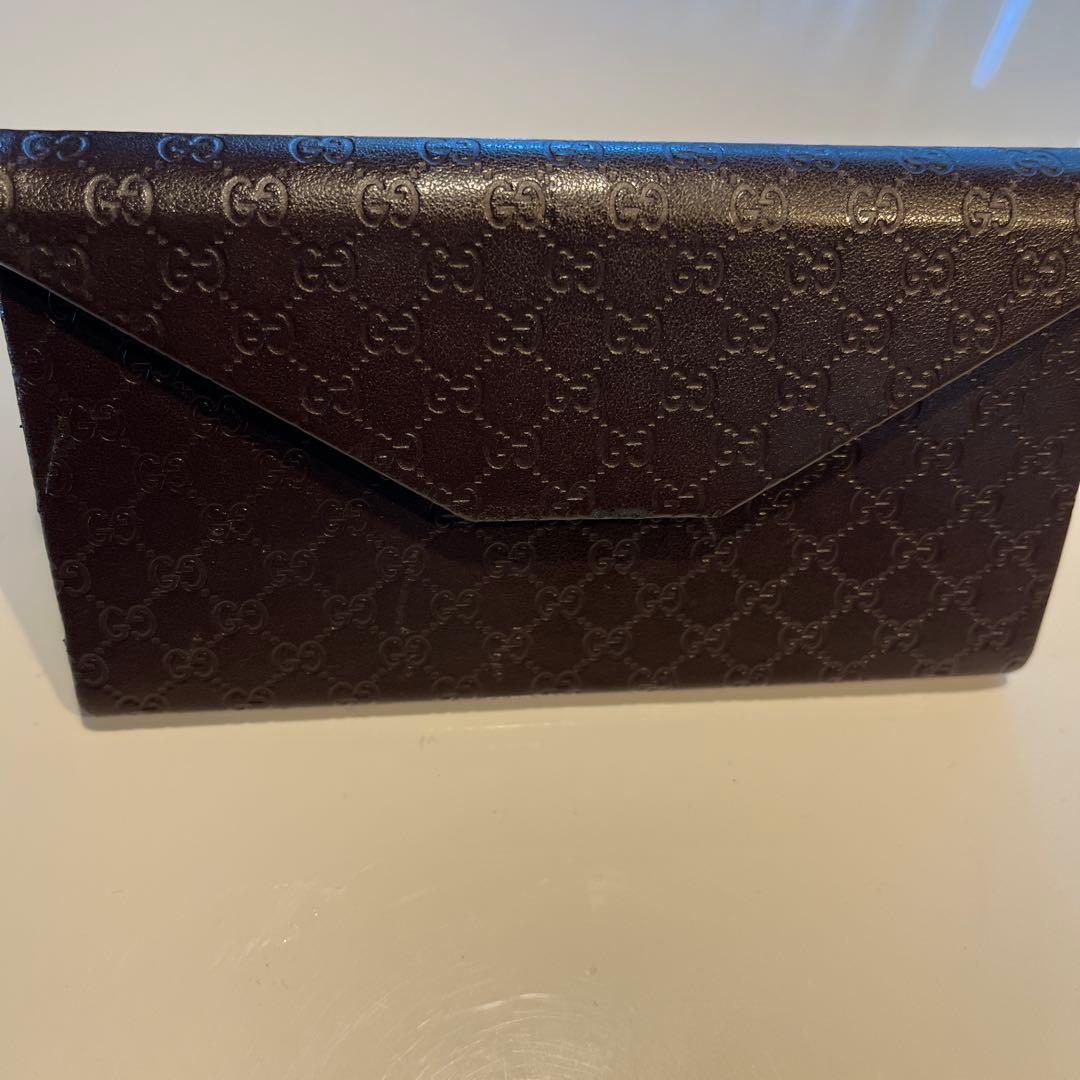 GUCCI ブラック サングラス GGパターン ケース付き