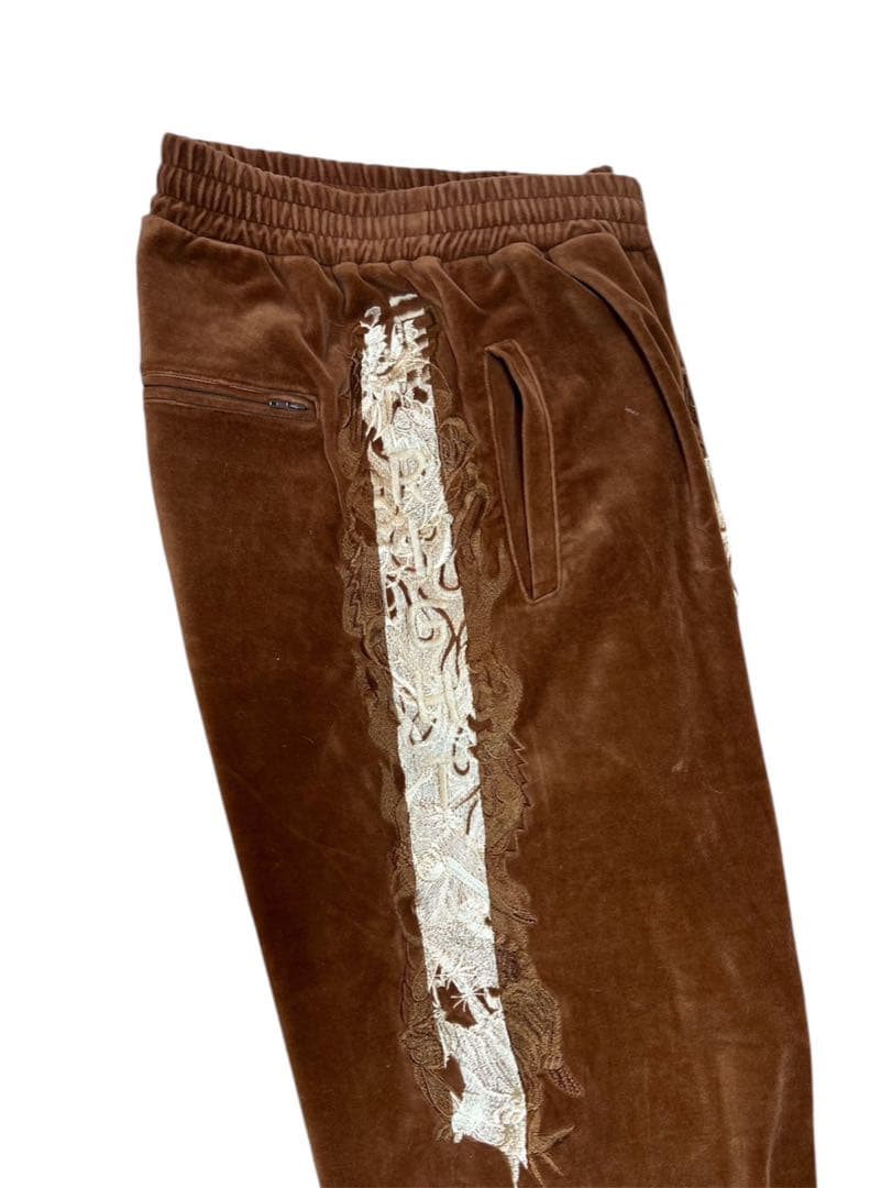 doublet 「CHAOS EMBROIDERY TRACK PANTS」