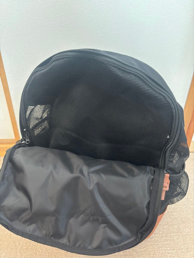 OUTDOOR ペット用メッシュリュック L ブラック