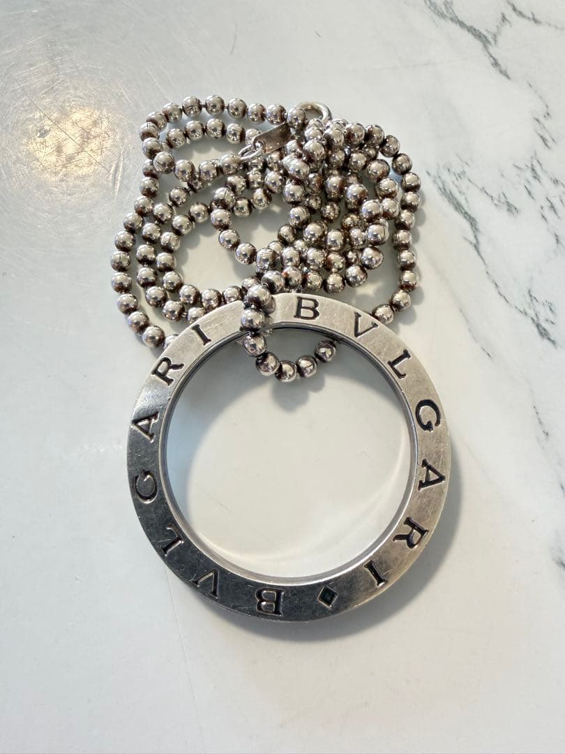 美品BVLGARI ブルガリ キーリングネックレストップ