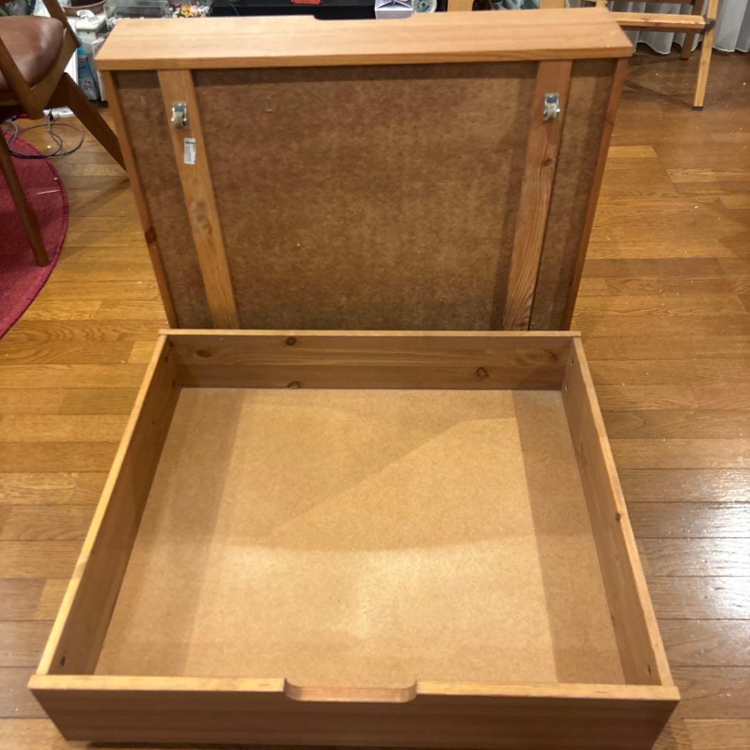 ナチュラルウッド スタッカブル ベッド下収納 ストレージボックス