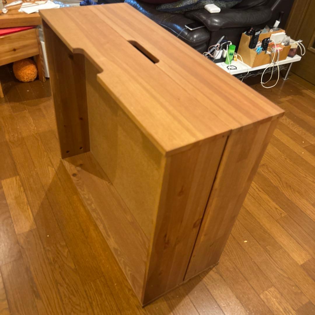 ナチュラルウッド スタッカブル ベッド下収納 ストレージボックス