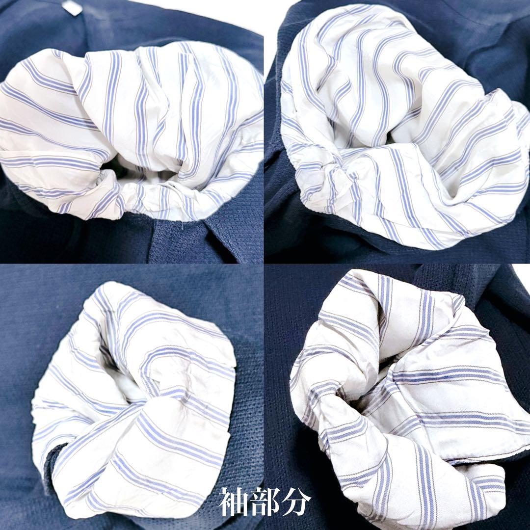 美品　TOMORROWLAND PILGRIM 紺ブレ　金ボタン　綿　46