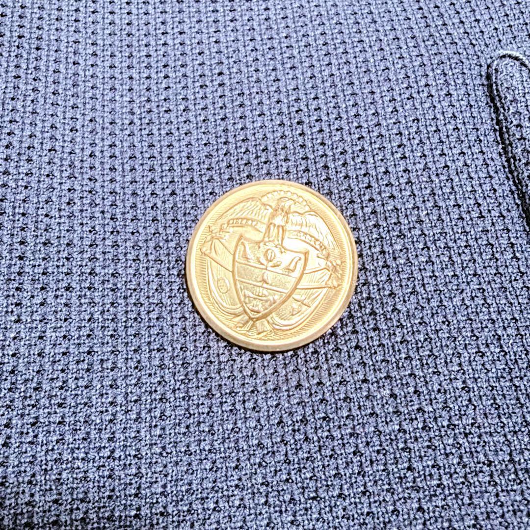 美品　TOMORROWLAND PILGRIM 紺ブレ　金ボタン　綿　46