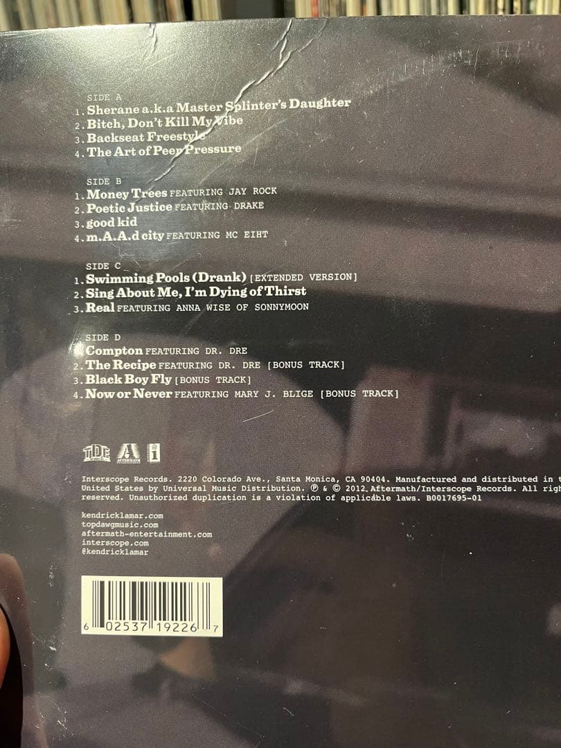 KENDRICK LAMAR 2LP 未開封