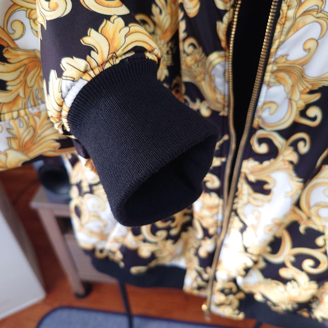 希少 美品 VERSACE Reversible Bomber Jacket