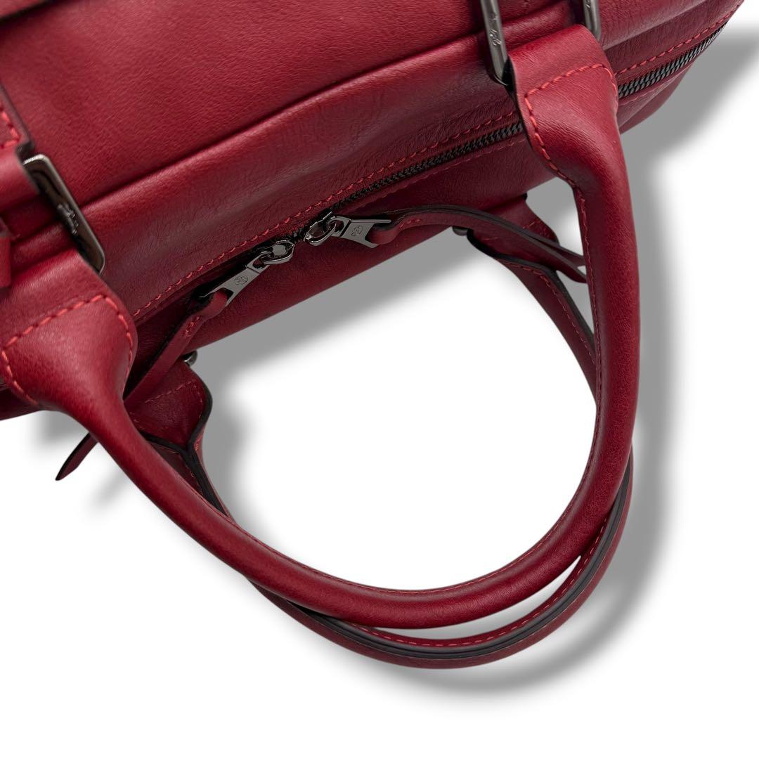 LONGCHAMP ロンシャン ボストンバッグ レザー ボルドー 肩掛け 大容量