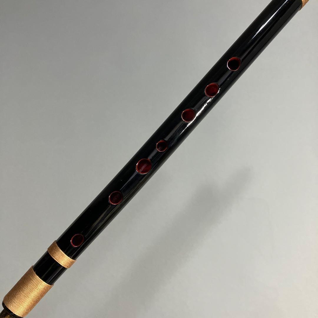 【篠笛八本調子 C管】 唄物　ドレミ調　天地糸巻 西洋音階 竹笛 M8-294