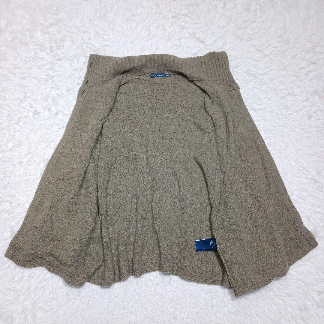 ✨レアデザイン✨ラルフローレン　カーデ　ポンチョ　ケーブルニット　カシミヤ混　M