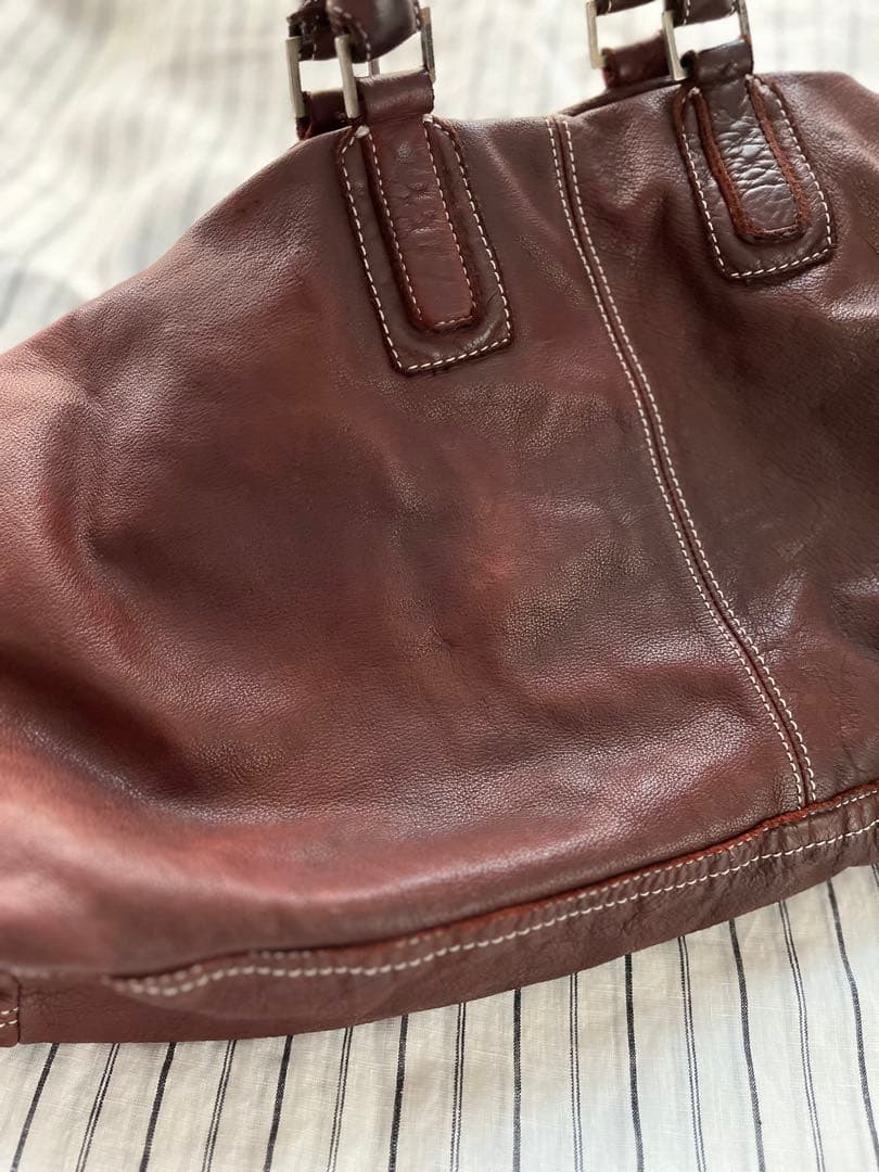 シシロッシ　シボレザー ボストンバッグ