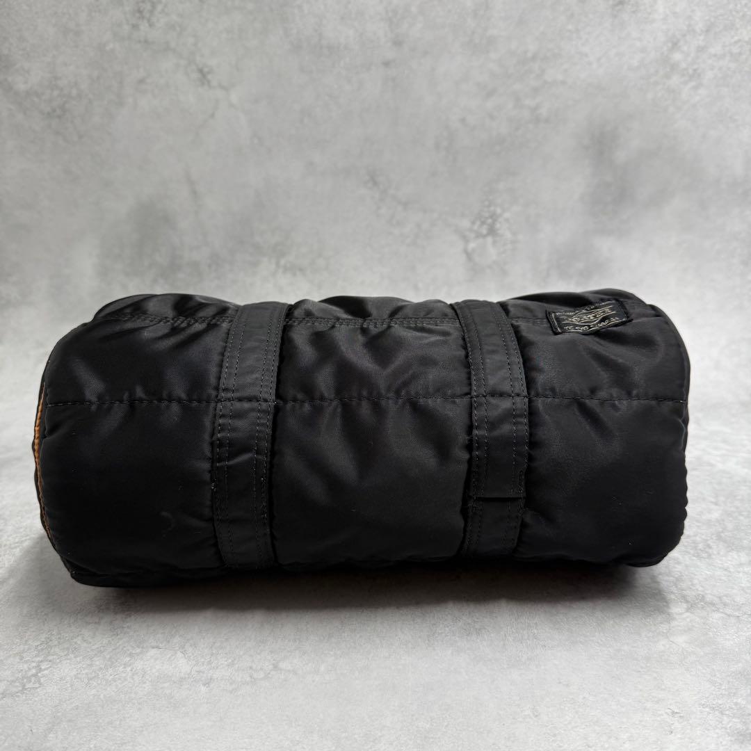 PORTER ポーター タンカー S ミニボストンバッグ ドラム型 黒