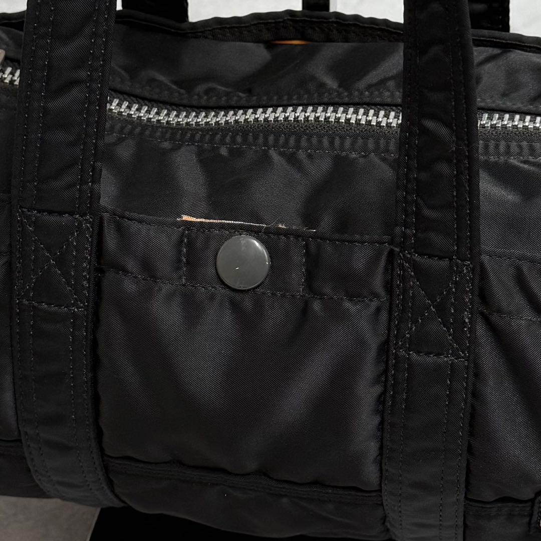 PORTER ポーター タンカー S ミニボストンバッグ ドラム型 黒