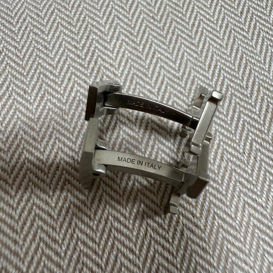 HERMES カフリンクス　Hロゴ　シルバー