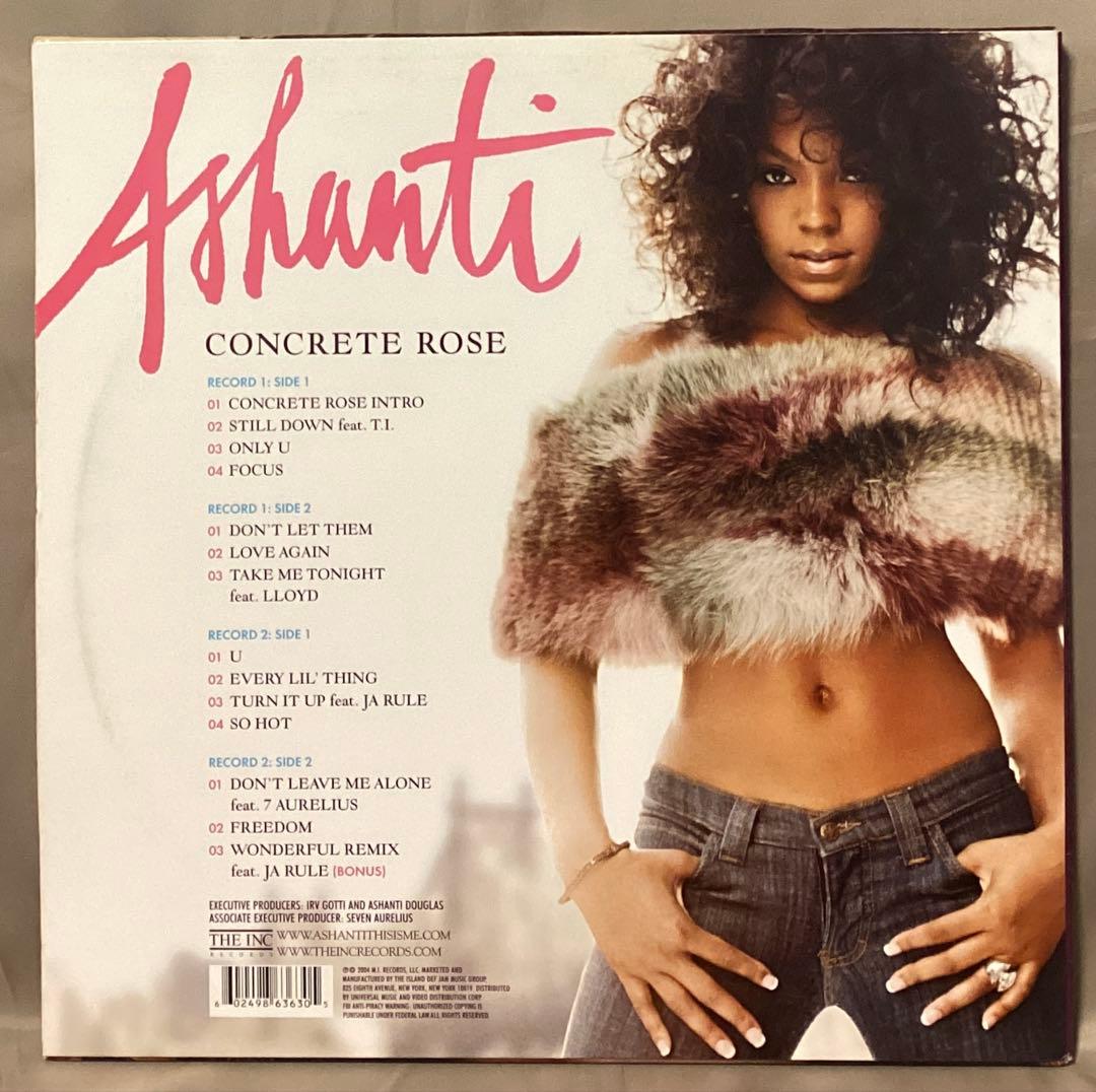 (USED)ASHANTI ‎ CONCRETE ROSE 2枚組レコードLP