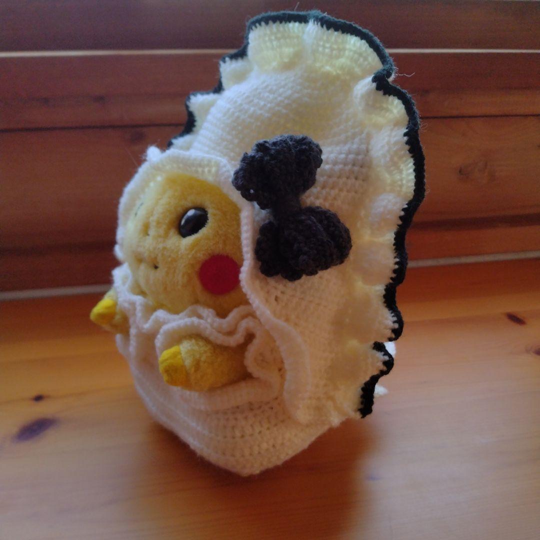 ケイピカチュウ 編みぐるみ 牡蠣風ハンドメイド