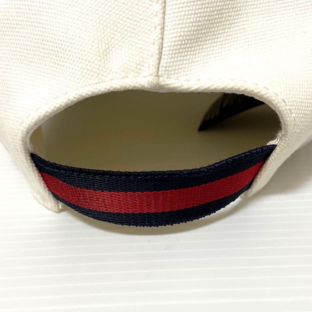 ✅ グッチ GUCCI キャップ 帽子 387554 白 ホワイト