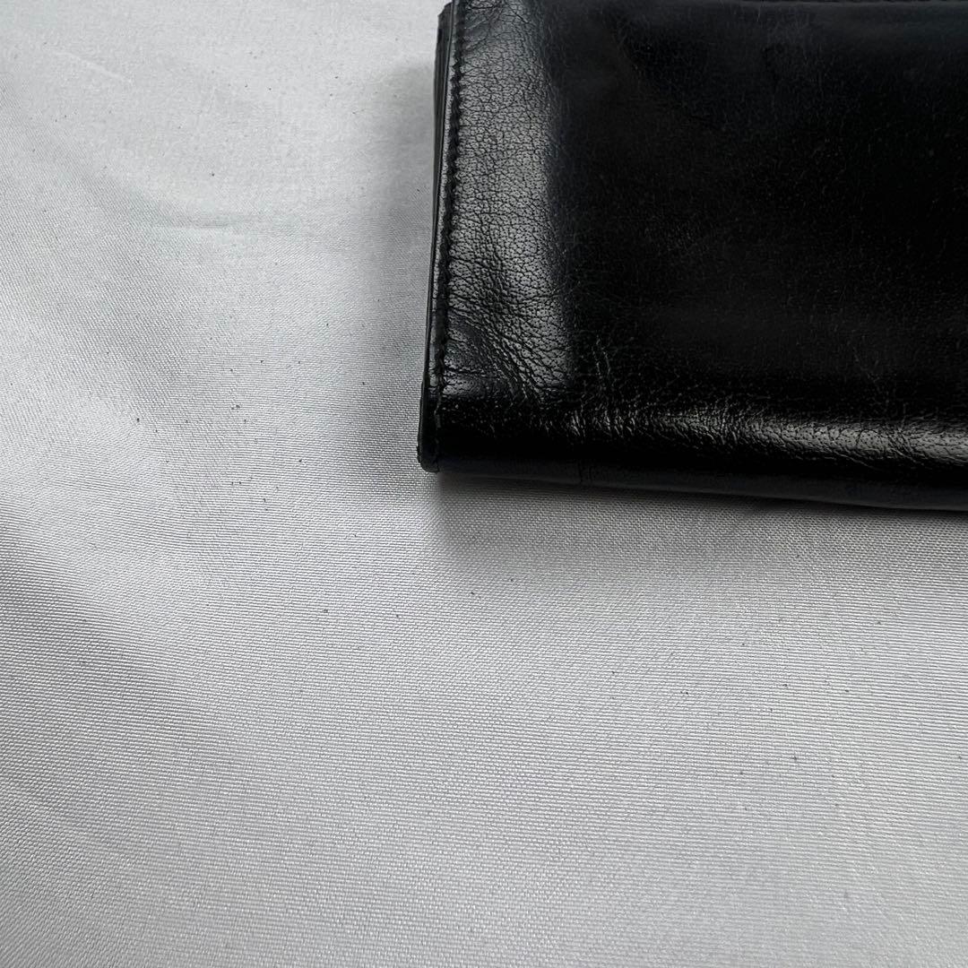 小物 MIU MIU Compact Leather Wallet black
