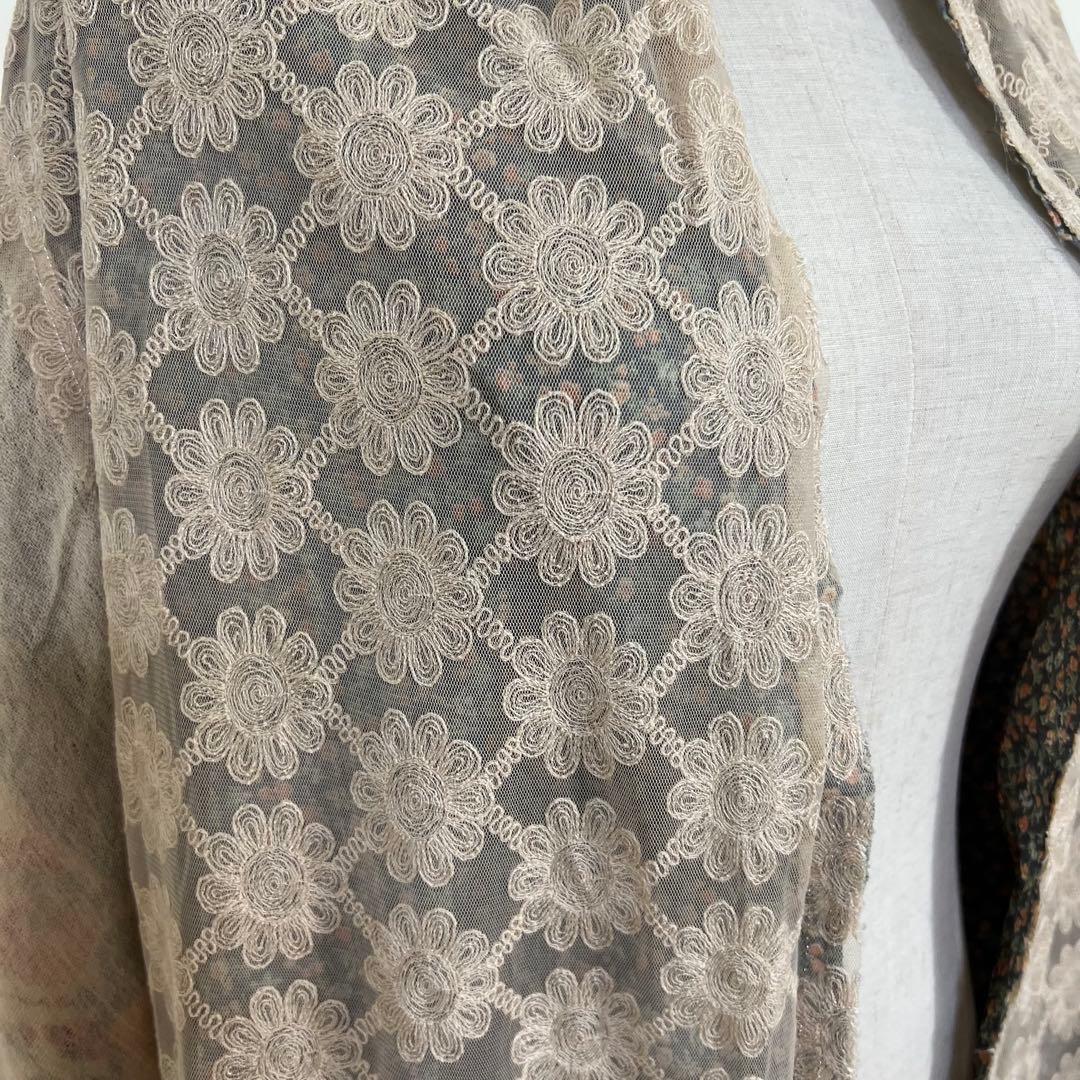 未使用タグ付♡REHERSALL ストール　花柄　レース　大判