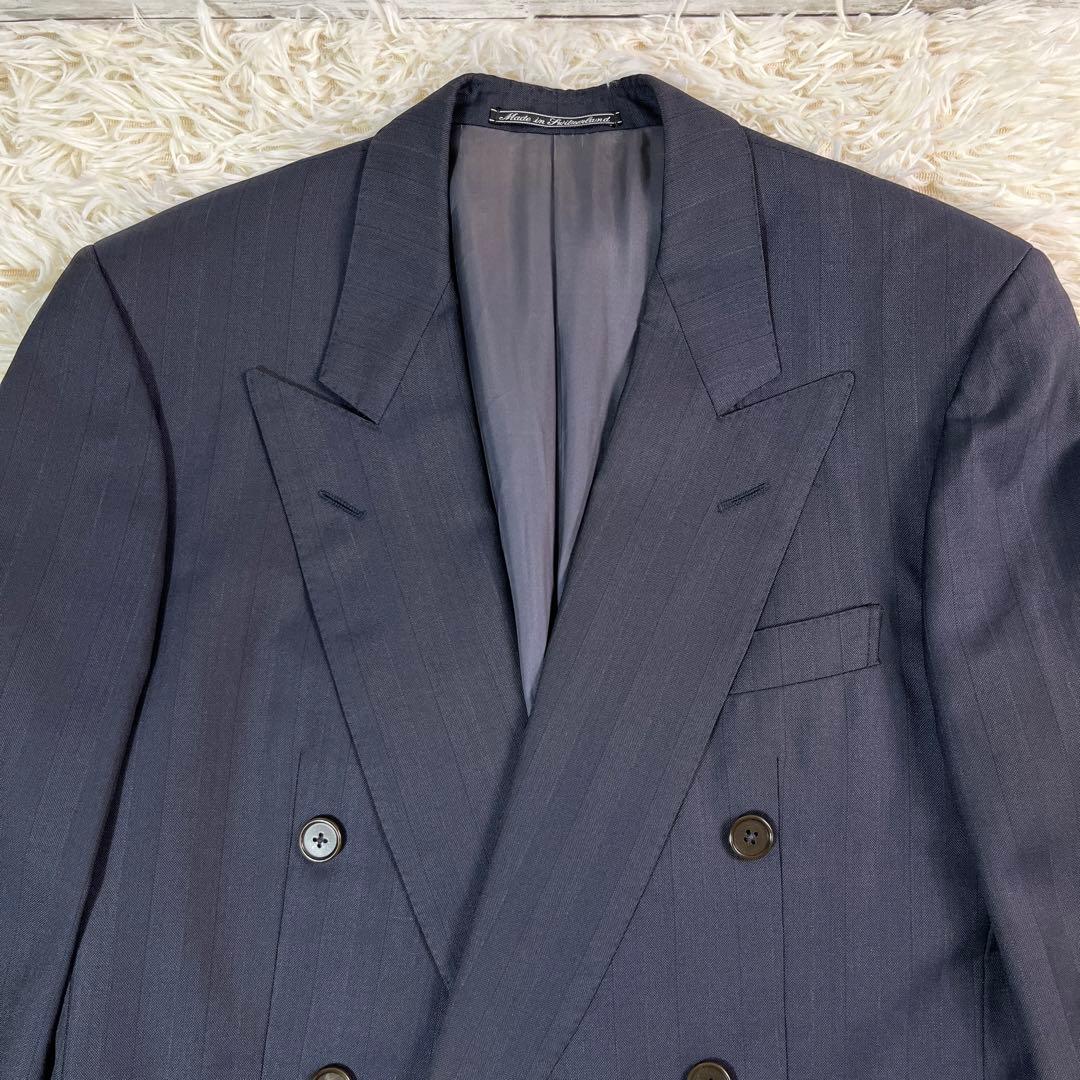 エルメネジルドゼニア ダブルスーツ ブラック系 シャドーストライプ 菅田将暉