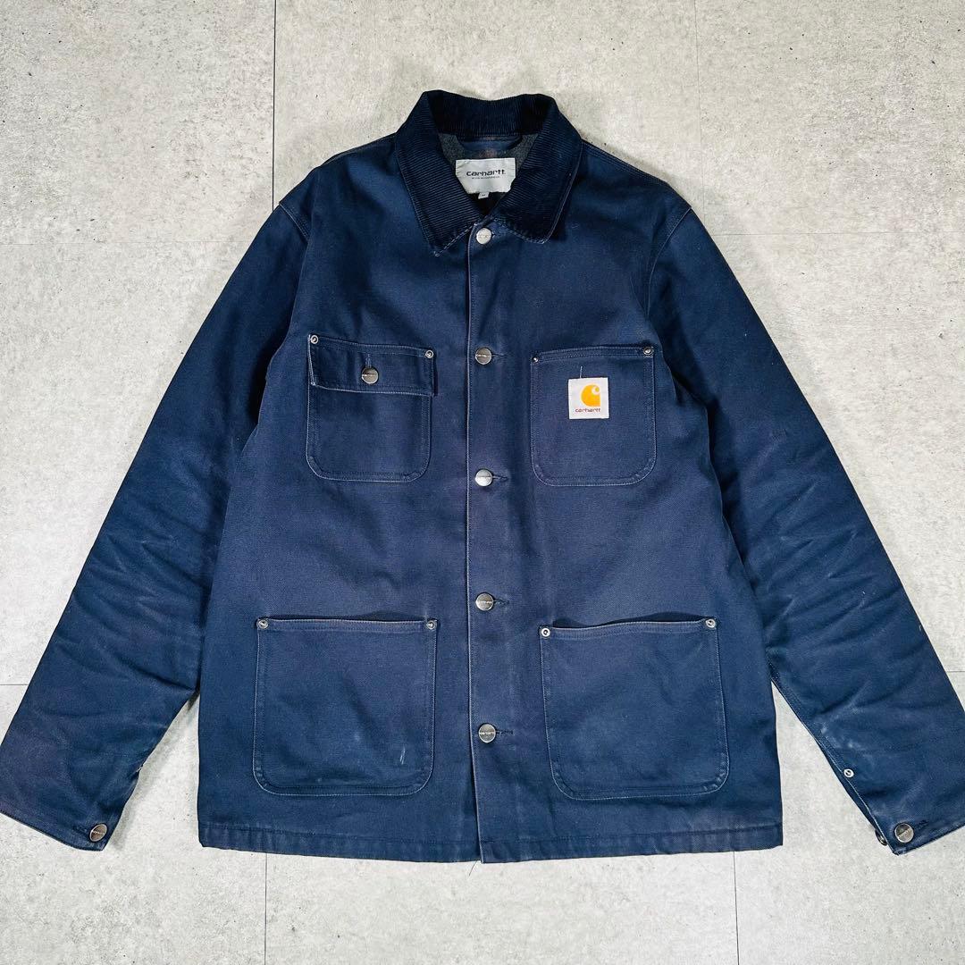 カーハートWIP ミシガンコート カバーオール 襟コーデュロイ ブランケット M