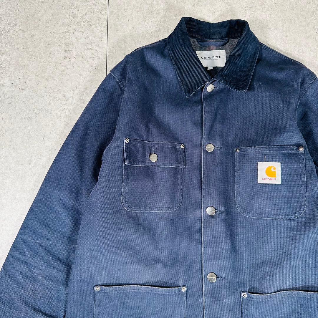 カーハートWIP ミシガンコート カバーオール 襟コーデュロイ ブランケット M