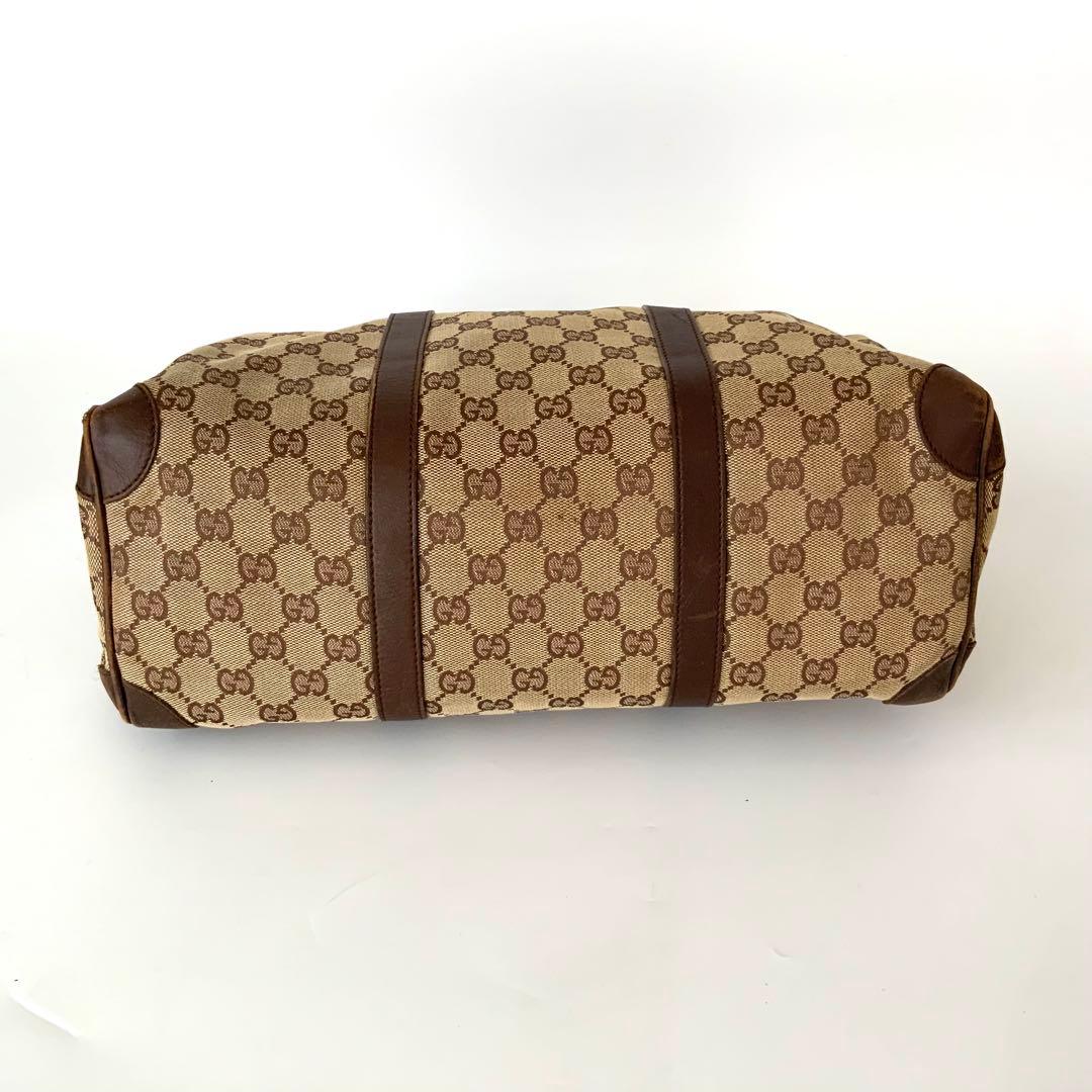 MI5882 GUCCI グッチ シェリーライン ボストンバッグ キャンバス