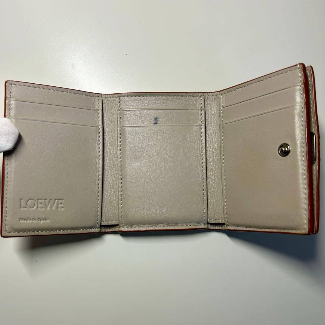 【あんしん鑑定対象】LOEWE ロエベ アナグラム トライフォールド ウォレット
