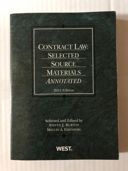 洋書 Contract Law 2012