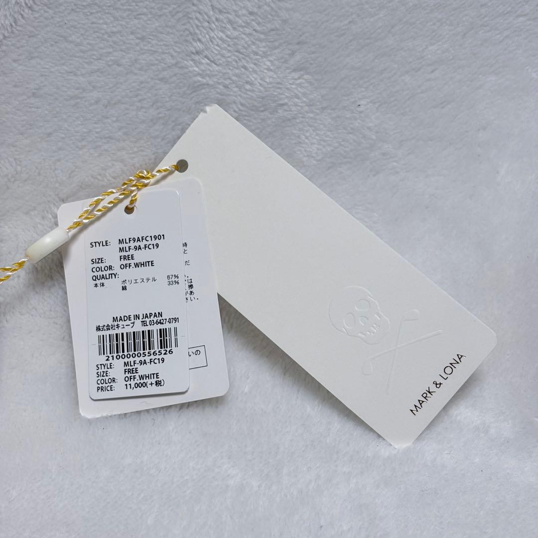 【新品タグ付】MARK & LONA スカルパッチ バケハ OFF WHITE
